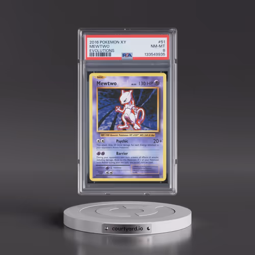 2016 Pokémon XY Evolutions #51 Mewtwo (PSA 8 NM-MT)