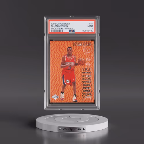 1996 Upper Deck Rookie Exclusives #R1 Allen Iverson (PSA 9 MINT)
