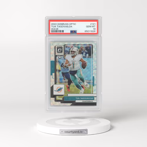 2022 Panini Donruss Optic #121 Tua Tagovailoa - Wave (PSA 10 GEM MINT)