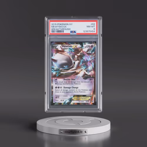 2015 Pokémon XY Breakthrough #62 Mewtwo EX - Holo (PSA 8 NM-MT)