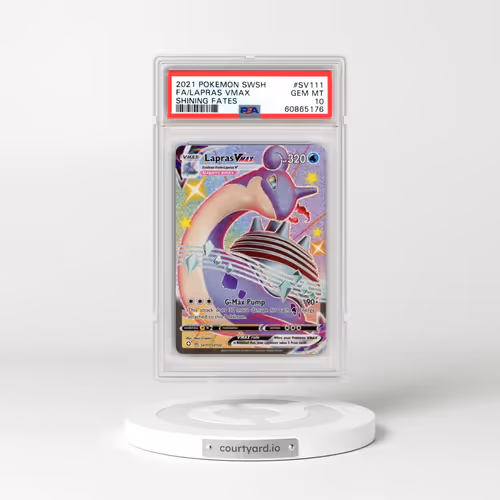 2021 Pokémon Sword & Shield Shining Fates #SV111 Lapras Vmax - Full Art (PSA 10 GEM MINT)