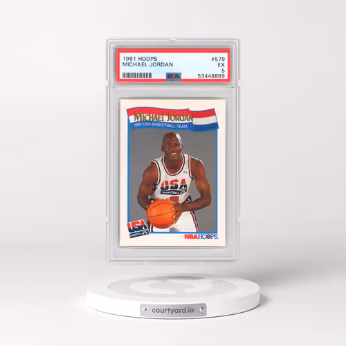 1991 Hoops #579 Michael Jordan (PSA 5 EX)
