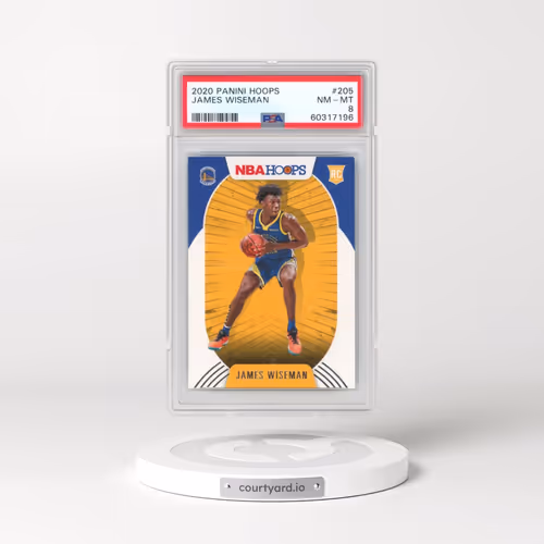 2020 Panini Hoops #205 James Wiseman (PSA 8 NM-MT)