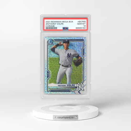 2021 Bowman Mega Box Chrome #BCP85 Anthony Volpe (PSA 10 GEM MINT)