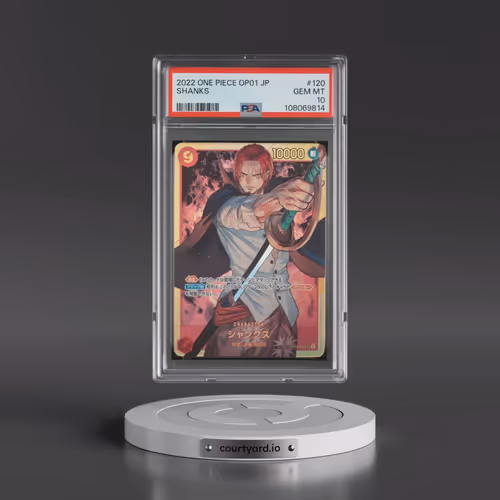 2022 One Piece Japanese OP01-Romance Dawn #120 Shanks (PSA 10 GEM MINT)