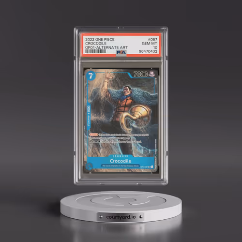 2022 One Piece OP01-Romance Dawn #067 Crocodile - Alternate Art (PSA 10 GEM MINT)