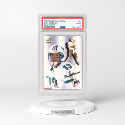 1999 Pacific Aurora #77 Dan Marino - Pinstripes (PSA 9 MINT)