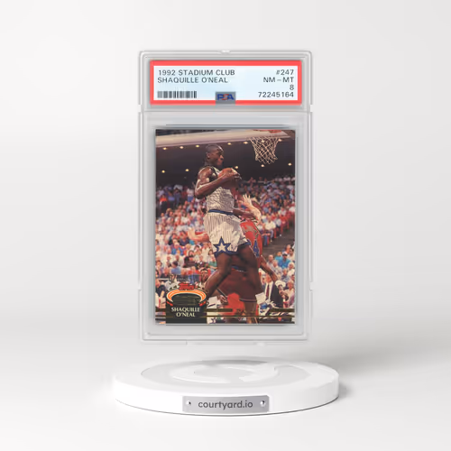 1992 Stadium Club #247 Shaquille O'Neal (PSA 8 NM-MT)