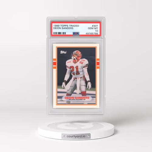 1989 Topps Traded #30T Deion Sanders (PSA 10 GEM MINT)