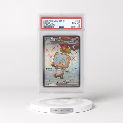 2023 Pokémon Obf EN-Obsidian Flames #210 Eiscue EX - Holo Ultra Rare (PSA 10 GEM MINT)
