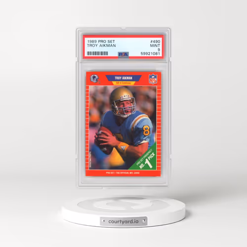 1989 Pro Set #490 Troy Aikman (PSA 9 MINT)