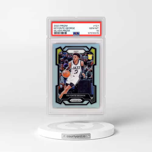 2023 Panini Prizm #127 Keyonte George - Silver Prizm (PSA 10 GEM MINT)