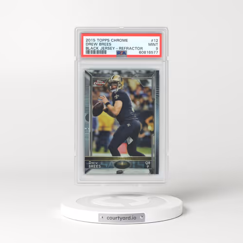 2015 Topps Chrome #12 Drew Brees - Refractor (PSA 9 MINT)
