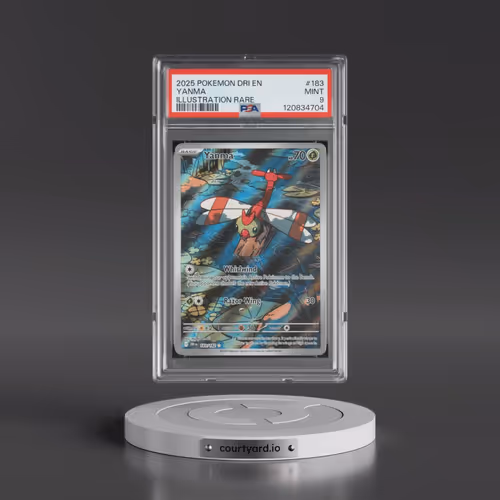 2025 Pokémon Dri EN-Destined Rivals #183 Yanma - Illustration Rare (PSA 9 MINT)