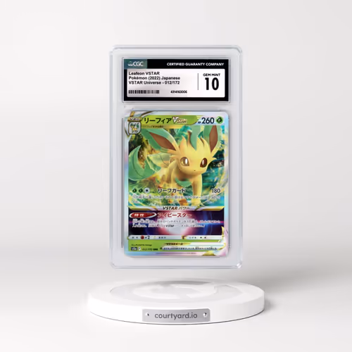 2022 VSTAR Universe #012/172 Leafeon VSTAR - Holo (CGC 10 GEM MINT)
