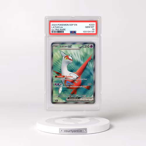 2024 Pokémon Ssp EN-Surging Sparks #220 Latias EX - Holo Ultra Rare (PSA 10 GEM MINT)