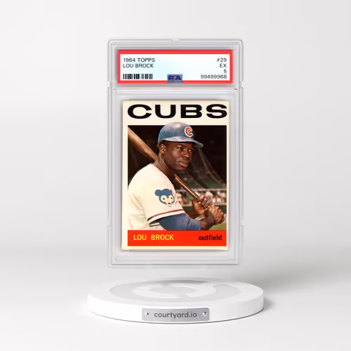 1964 Topps #29 Lou Brock (PSA 5 EX)