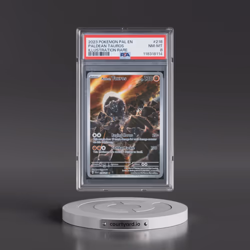 2023 Pokémon Pal EN-Paldea Evolved #218 Paldean Tauros - Illustration Rare (PSA 8 NM-MT)