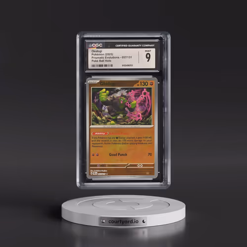 2025 Prismatic Evolutions - PRE EN #057/131 Okidogi - Poké Ball Holo (CGC 9 MINT)