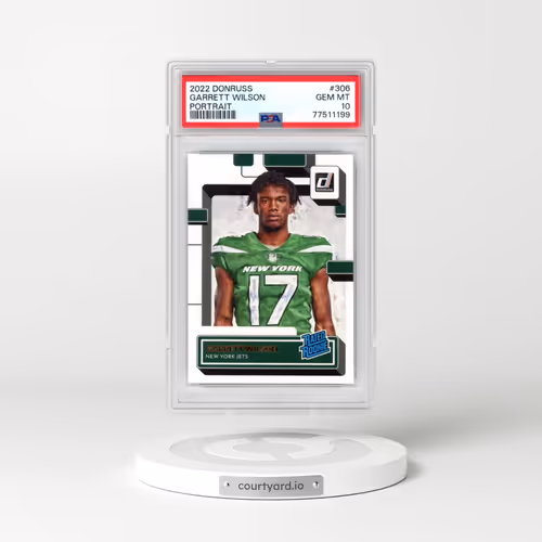 2022 Panini Donruss #306 Garrett Wilson - Portrait (PSA 10 GEM MINT)