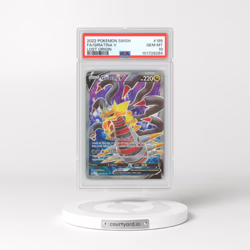 2022 Pokémon Sword & Shield Lost Origin #185 Giratina V - Holo Full Art (PSA 10 GEM MINT)
