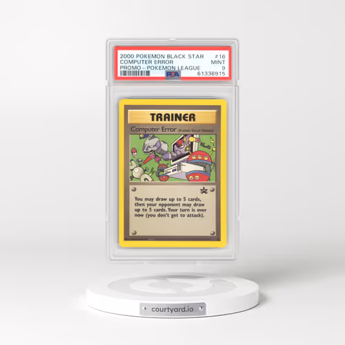 1999 Black Star Promos #16 Computer Error (PSA 9 MINT)