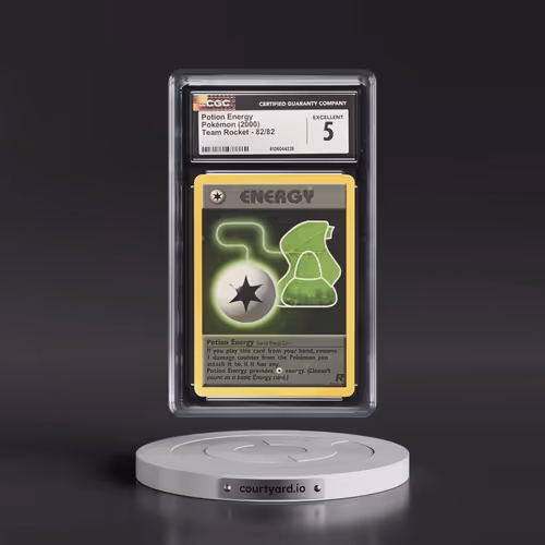 1999 Team Rocket #82/82 Potion Energy (CGC 5 EX)