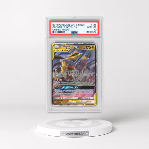 2019 Pokémon Sun & Moon Unified Minds #146 Garchomp & Giratina GX - Holo (PSA 10 GEM MINT)