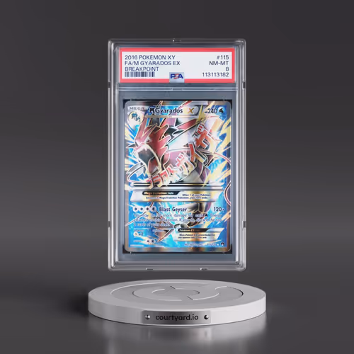 2016 Pokémon XY Breakpoint #115 M Gyarados EX - Holo Full Art (PSA 8 NM-MT)