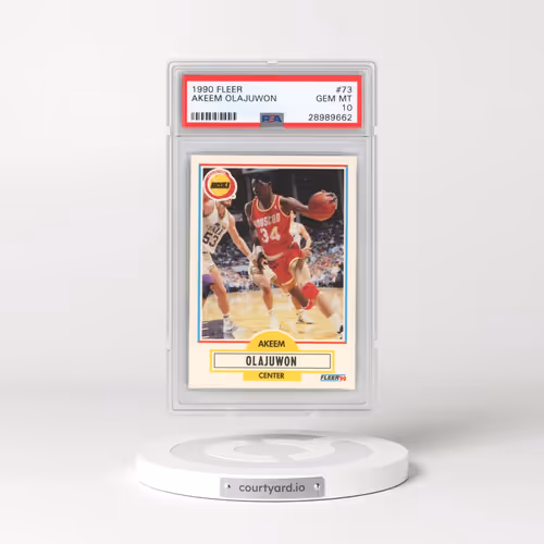 1990 Fleer #73 Akeem Olajuwon (PSA 10 GEM MINT)