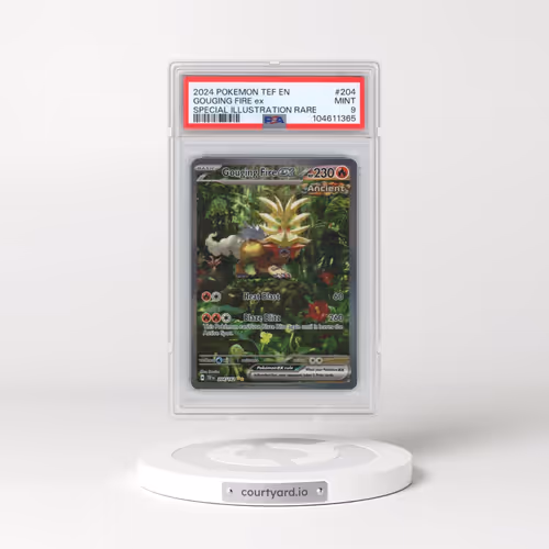 2024 Pokémon Tef EN-Temporal Forces #204 Gouging Fire EX - Holo Special Illustration Rare (PSA 9 MIN