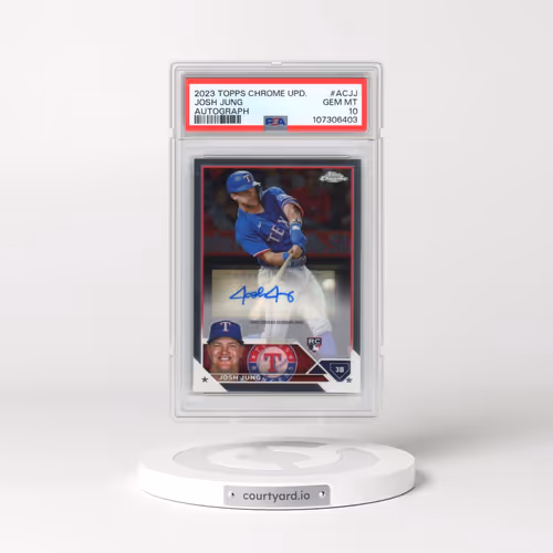 2023 Topps Chrome Update Autograph #ACJJ Josh Jung (PSA 10 GEM MINT)