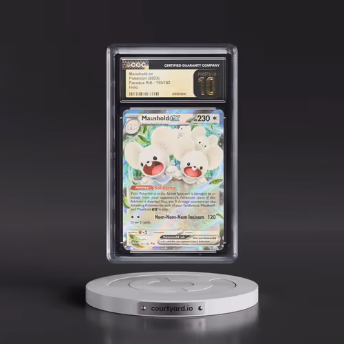 2023 Pokémon Par EN-Paradox Rift #155 Maushold EX - Holo (CGC 10 PRISTINE)