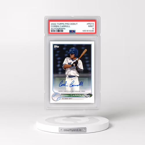2022 Topps Pro Debut #PD73 Corbin Carroll - Autograph (PSA 9 MINT)