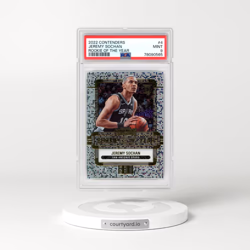 2022 Panini Contenders Rookie of the Year Contenders #4 Jeremy Sochan (PSA 9 MINT)