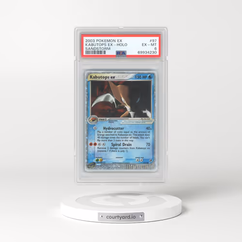 2003 Pokémon EX Sandstorm #97 Kabutops EX - Holo Holo (PSA 6 EX-MT)