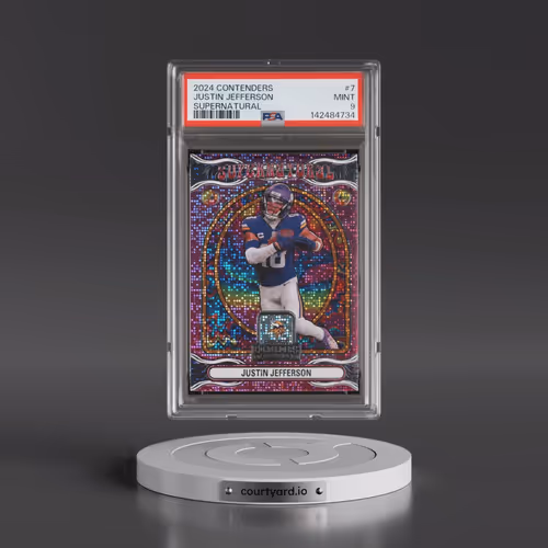 2024 Panini Contenders Supernatural #7 Justin Jefferson (PSA 9 MINT)