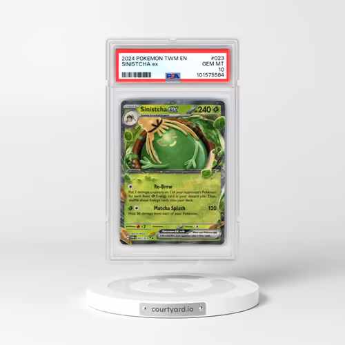 2024 Pokémon Twm EN-Twilight Masquerade #023 Sinistcha EX - Holo (PSA 10 GEM MINT)