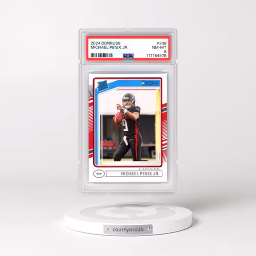 2024 Panini Donruss #308 Michael Penix Jr. (PSA 8 NM-MT)