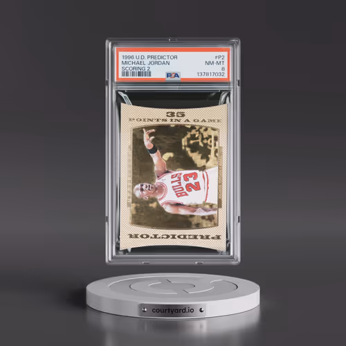 1996 Upper Deck Predictor Scoring #P2 Michael Jordan - Scoring 2 (PSA 8 NM-MT)