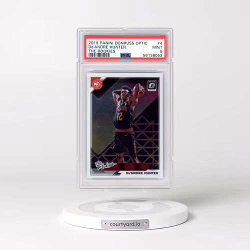 2019 Panini Donruss Optic the Rookies #4 DE'Andre Hunter (PSA 9 MINT)