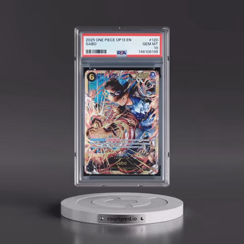 2025 One Piece OP13-Carrying on His Will #120 Sabo (PSA 10 GEM MINT)