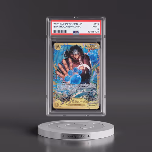 2025 One Piece Japanese OP12-Legacy of the Master #119 Bartholomew Kuma (PSA 9 MINT)