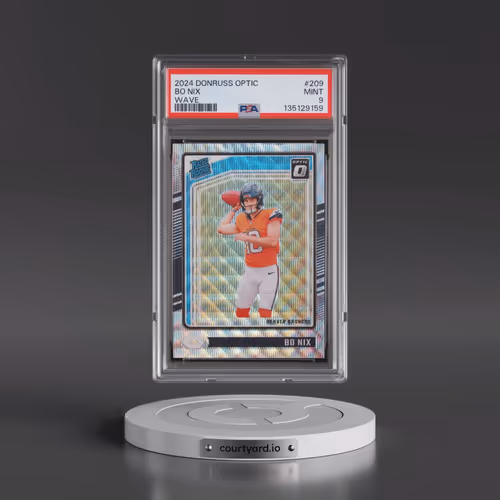 2024 Panini Donruss Optic #209 Bo Nix - Wave (PSA 9 MINT)