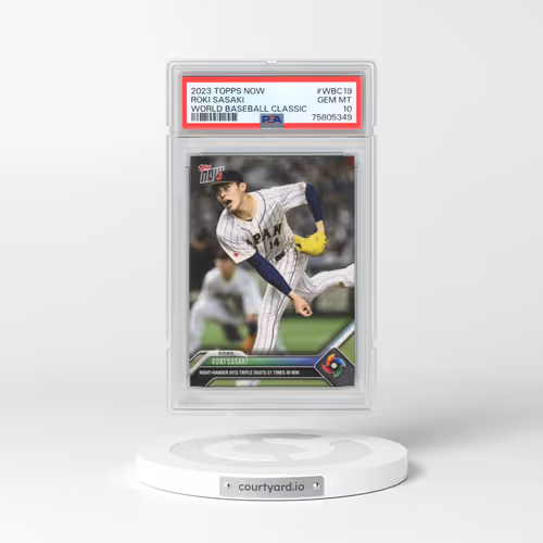 2023 Topps Now World Baseball Classic #WBC19 Roki Sasaki (PSA 10 GEM MINT)