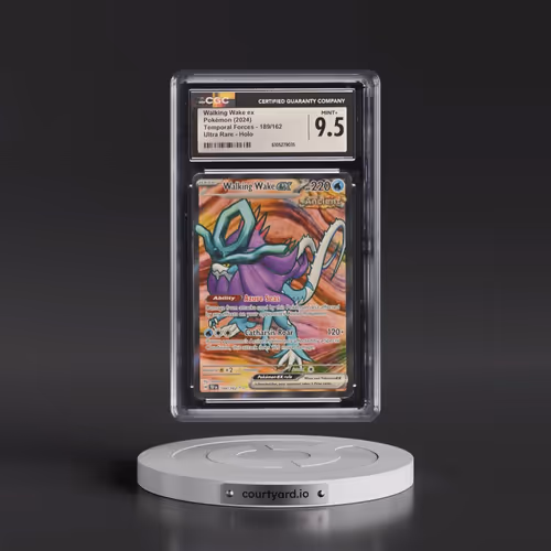 2024 Pokémon Tef EN-Temporal Forces #189 Walking Wake EX - Holo Ultra Rare (CGC 9.5 MINT+)