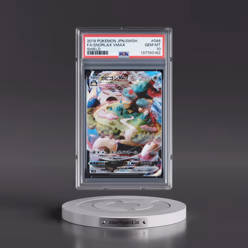 2019 Pokémon Sword & Shield Shield #046 Snorlax Vmax - Full Art (PSA 10 GEM MINT)