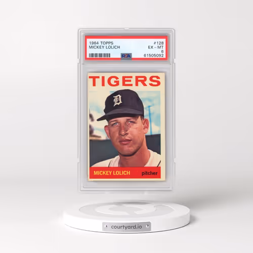 1964 Topps #128 Mickey Lolich (PSA 6 EX-MT)