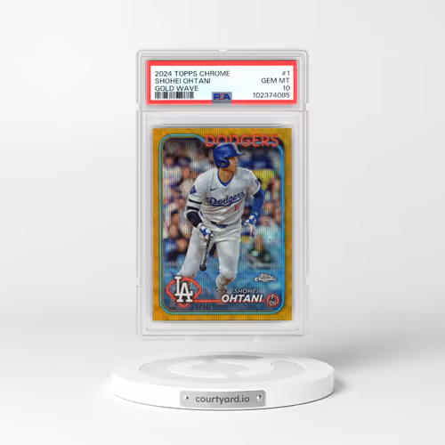 2024 Topps Chrome #1 Shohei Ohtani - Gold Wave (PSA 10 GEM MINT)