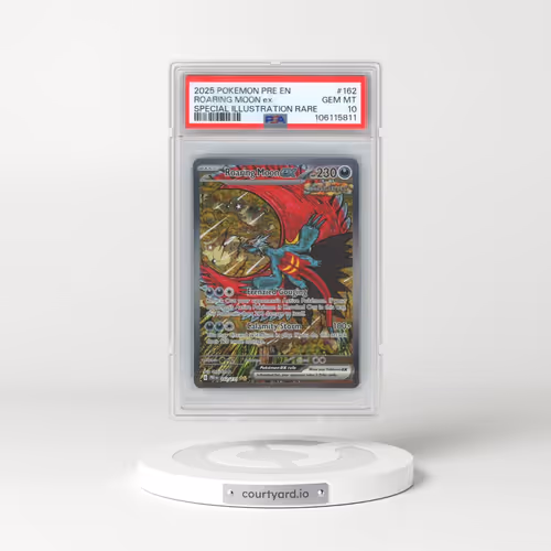 2025 Pokémon Pre EN-Prismatic Evolutions #162 Roaring Moon EX - Holo Special Illustration Rare (PSA 10 GEM MINT)